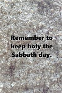 2019 Weekly Planner Religious Theme 3rd Commandment Traditional Stone