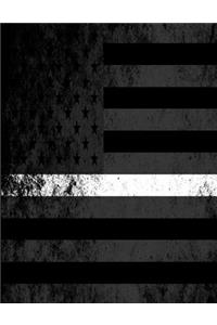 Thin White Line Sketchbook: Thin White Line Sketchbook, EMS Notebook, EMT Sketch Book, Thin White Line Drawing Book, 8.5 X 11 Sketch Paper with 120 Pages