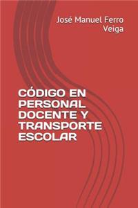 Código En Personal Docente Y Transporte Escolar