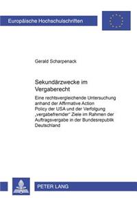 Sekundaerzwecke im Vergaberecht