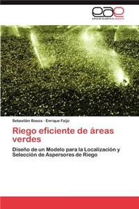 Riego eficiente de áreas verdes