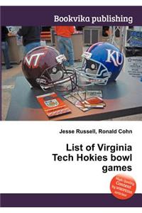 List of Virginia Tech Hokies Bowl Games