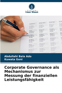 Corporate Governance als Mechanismus zur Messung der finanziellen Leistungsfähigkeit