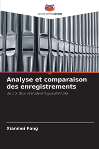 Analyse et comparaison des enregistrements