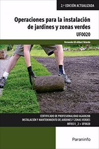 Operaciones para la instalacion de jardines y zonas verdes