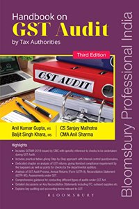 Handbook On Gst Audit By Tax Authorities, 3E