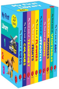 Rupa Publications - My First Library - Set Of 10 Books (Box Set) - Kids Learning Board Books - Children Growth And Development Book