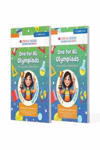 Oswaal One For All Olympiad Previous Years Solved Papers Class 8 (Set of 2 Books) Maths & Science for 2025 Exam