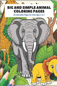 Big and Simple Animal Coloring Pages