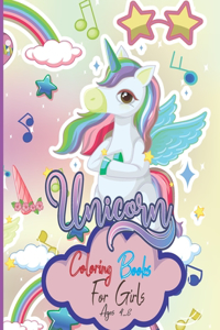 Unicorn Coloring Books For girls Ages 4-8