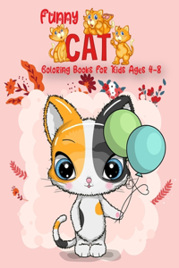 Funny Cat Coloring Books For Kids ages 4-8