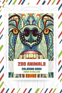 Zoo Animals Coloring Book - Under 10 Dollars