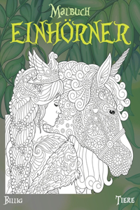 Malbuch - Billig - Tiere - Einhörner