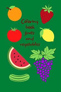 Coloring book Fruits and Vegetables