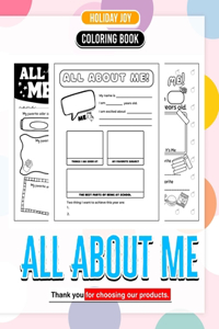 All About Me Coloring Book Express Yourself Through Creativity