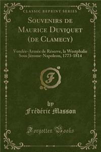 Souvenirs de Maurice Duviquet (de Clamecy)