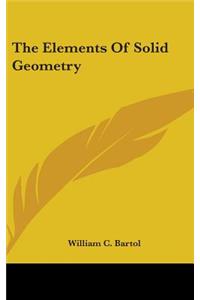 The Elements Of Solid Geometry