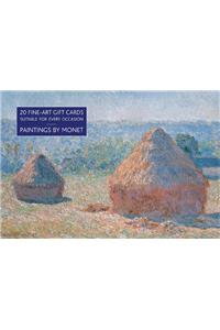 Card Box of 20 Notecards and Envelopes: Paintings by Monet