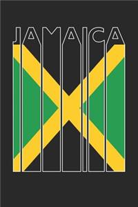Vintage Jamaica Notebook - Retro Jamaica Planner - Jamaican Flag Diary - Jamaica Travel Journal
