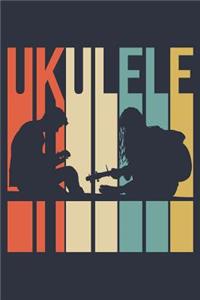 Vintage Ukulele Notebook - Gift for Ukulele Player - Retro Ukulele Diary - Ukulele Lesson Journal