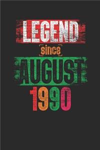 Legend Since August 1990