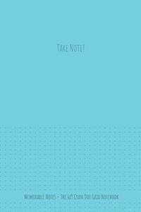 The 6x9 Cyan Dot Grid Notebook - Take Note!