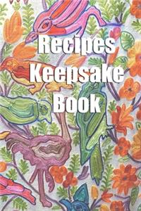 Recipes Keepsake Book