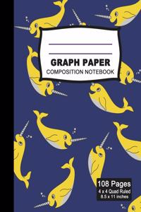 Graph Paper Composition Notebook
