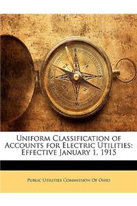 Uniform Classification of Accounts for Electric Utilities
