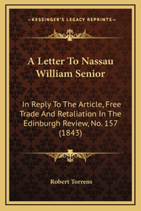 A Letter To Nassau William Senior