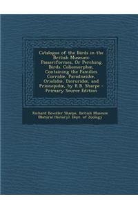 Catalogue of the Birds in the British Museum