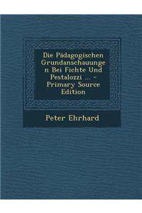 Die Padagogischen Grundanschauungen Bei Fichte Und Pestalozzi ... - Primary Source Edition