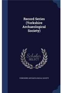 Record Series (Yorkshire Archaeological Society)