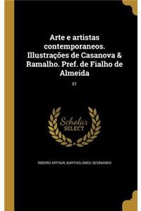 Arte e artistas contemporaneos. Illustrações de Casanova & Ramalho. Pref. de Fialho de Almeida; 01
