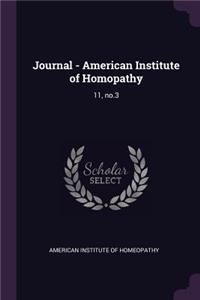 Journal - American Institute of Homopathy