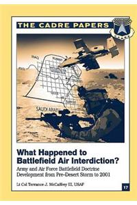 What Happened to Battlefield Air Interdiction? Army and Air Force Battlefield Doctrine Development from Pre-Desert Storm to 2001