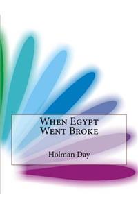 When Egypt Went Broke