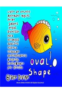 livro de colorir Aprender inglês Peixe Shapes peças Diversão para crianças adultos escola trabalho aposentadoria hospital Everywehre por artista