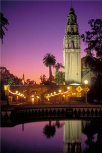 Balboa Park in San Diego California at Dusk Journal: 150 page lined notebook/diary