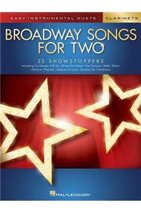 Broadway Songs for Two Clarinets
