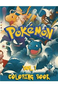 Pokemon Coloring Book - 80 Pages A4 (Volume 1)