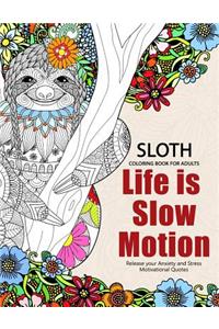 Sloth Coloring Book for Adults
