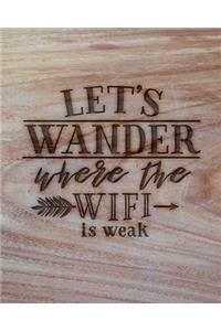 Let's Wander Where The WiFi Is Weak