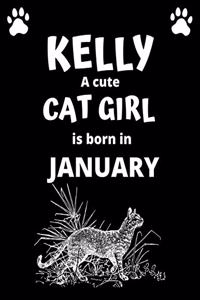 KELLY a cute cat girl is born in January