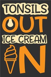 Tonsils Out Ice Cream In