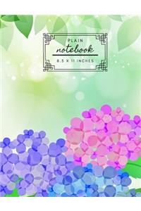 Plain Notebook 8.5 x 11 Inches