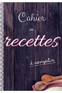 Cahier de recettes