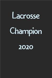 Lacrosse Champion 2020