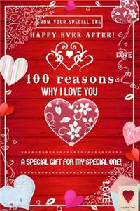 100 reasons why I love you blank book for lovers and couples