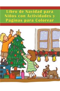 Libro de Navidad para Niños con Actividades y Páginas para Colorear
